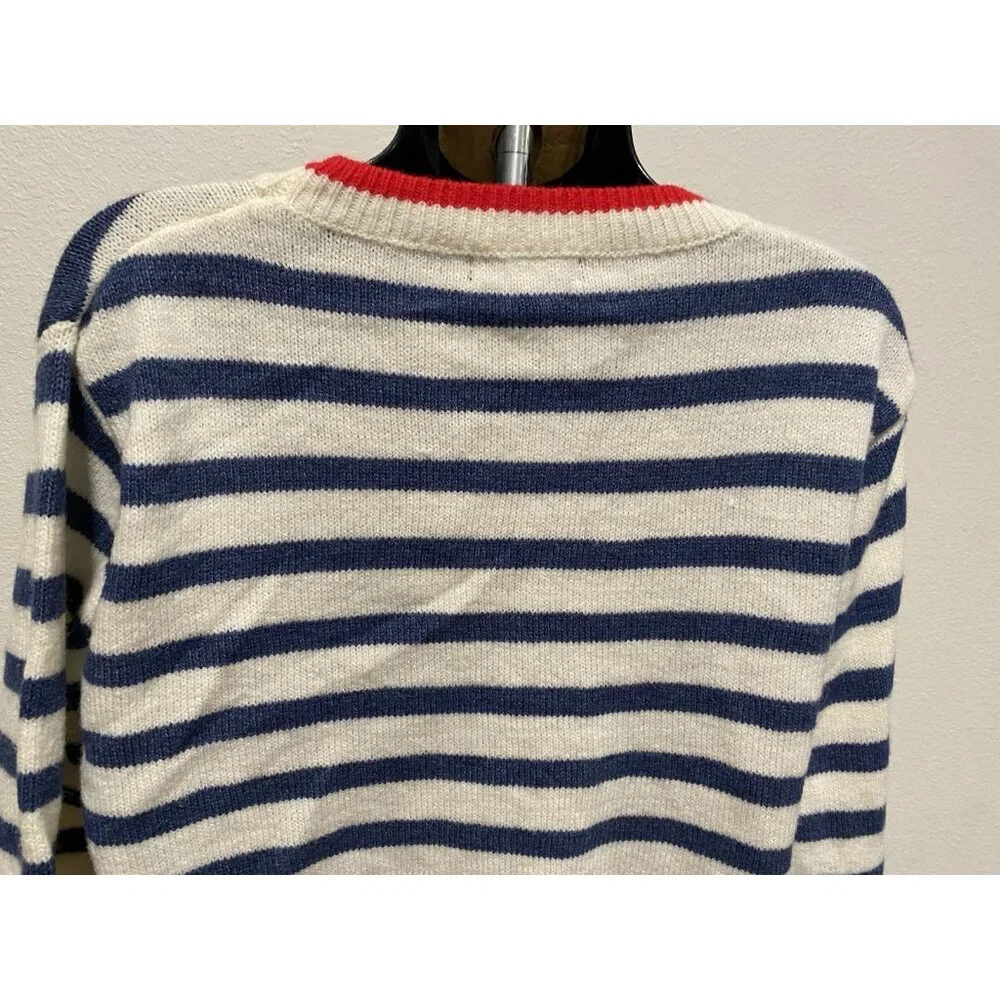 Shein Womens Size M Sweater Striped Long Sleeve - Picture 8 of 9